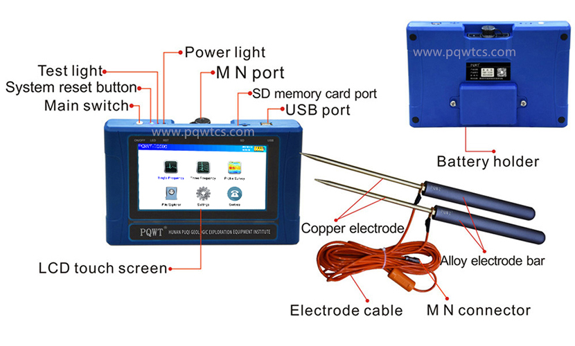 PQWT-S300 High Accuracy Automatic Mapping Underground Water Detector